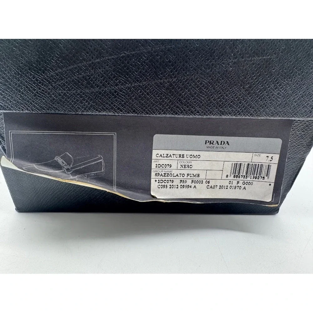 Prada spazzolato leather